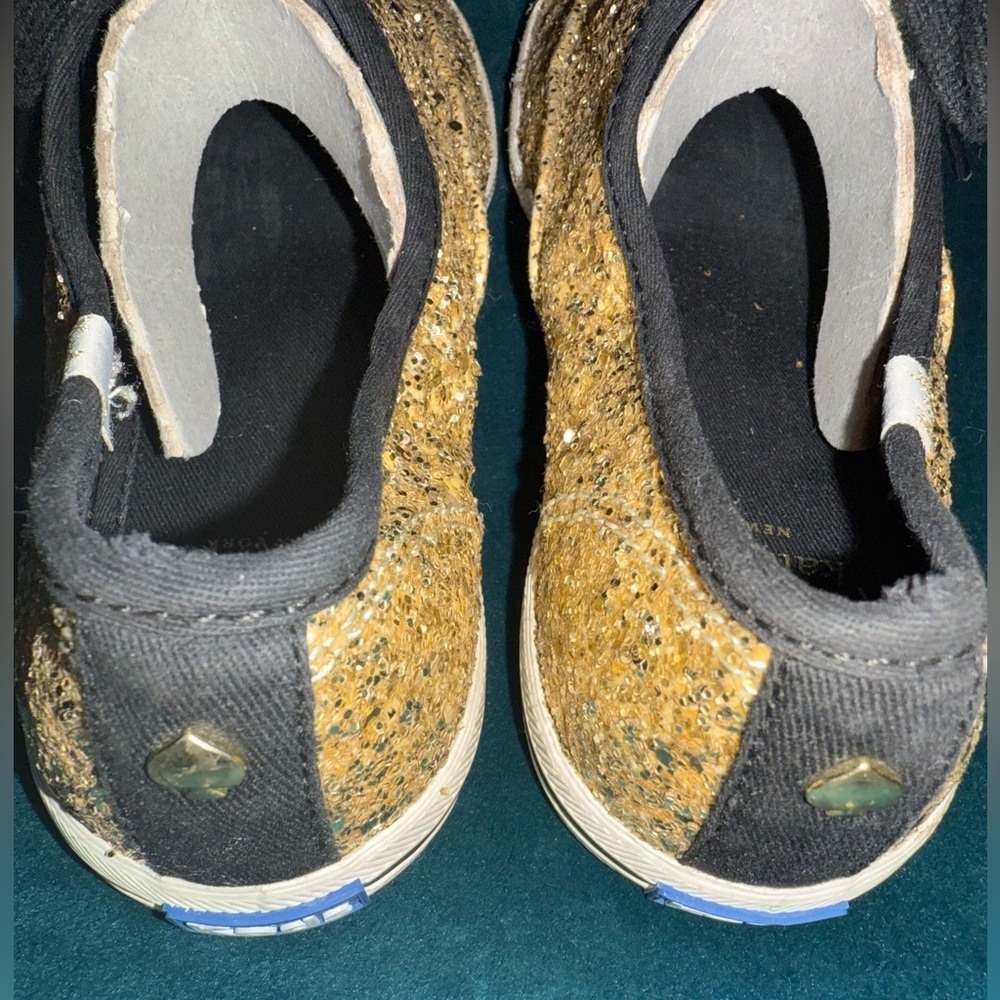 Kate Spade X Keds- Gold Glitter Women's Sneakers - Picture 3 of 6